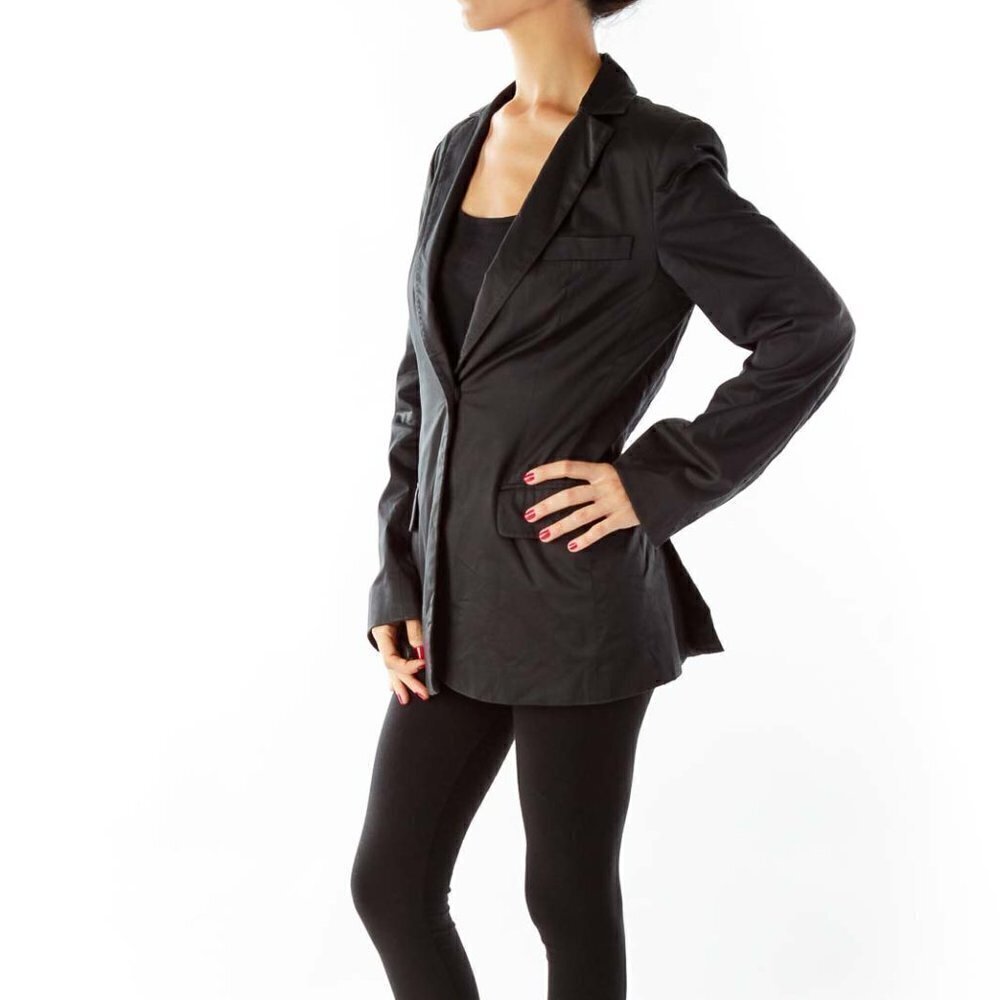 BCBG MaxAzria Black Fitted Blazer - Picture 2 of 3